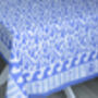 Blue And White Cotton Tablecloth, Seabreeze, thumbnail 3 of 6