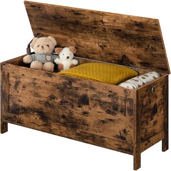 Large Storage Chest Trunk Wooden Storage Box With Lid, 6 of 11