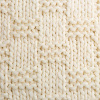 Basketweave Cushion Easy Knitting Kit, 7 of 10