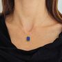 The Rectangle Lapis Lazuli Necklace, thumbnail 4 of 9