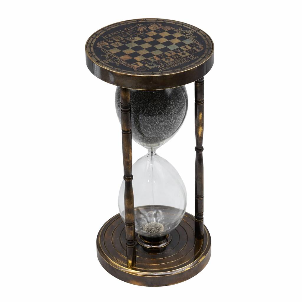 10 Minute Sand Timer With Chess Design, 1 of 9