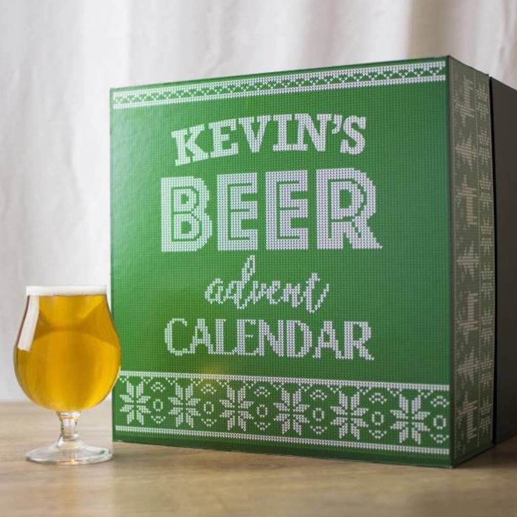 Personalised Name Beer Advent Calendar Box By TheLittleBoysRoom 