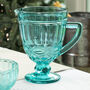 Luxury Coloured Glass Serving Pitcher Jug, thumbnail 5 of 7