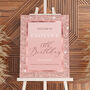 Rose Gold Birthday Welcome Sign, Any Age, thumbnail 3 of 5