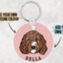 Cockapoo Dog Keyring, thumbnail 4 of 6