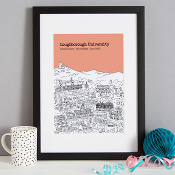 Personalised Loughborough Graduation Print, 9 of 9
