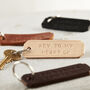 Personalised Handstamped Leather Keyring, thumbnail 2 of 7
