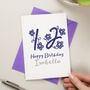 Personalised Cute Flower Age Birthday Card, thumbnail 1 of 3