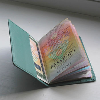 Foiled Personalised Leather Passport Cover, 2 of 5