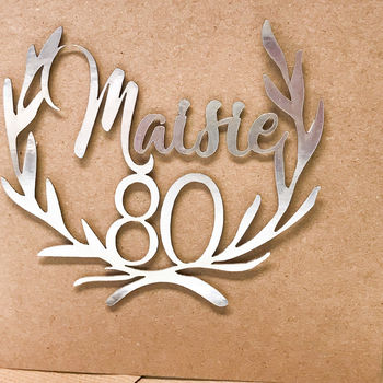 Personalised Papercut 80th Birthday Card, 8 of 12