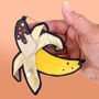 Chocolate Banana Split Real Leather Necklace, thumbnail 3 of 4