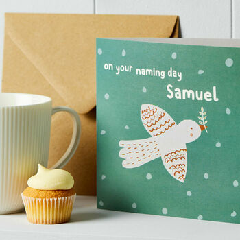 Personalised Naming Day Or Christening Card, 3 of 3
