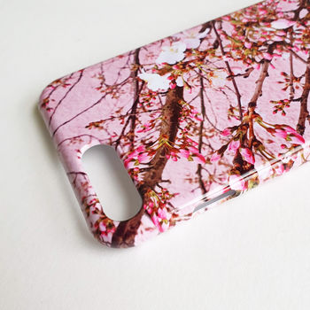 Pink Blossom Print Personalised Phone Case, 4 of 6