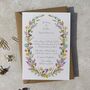 Spring Flowers Oval Invitation Suite, thumbnail 2 of 12