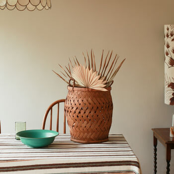 Small And Large Wooden Woven Basket Set, 6 of 6