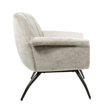 Bourne Chenille Grey Cocktail Chair, 4 of 7