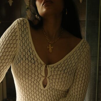 Gold Cross Necklace, 4 of 8