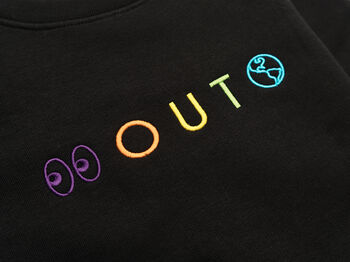 'Look Out, World' Embroidered Children's Sweatshirt, 7 of 11