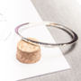 Sterling Silver Oval Twist Bangle, thumbnail 6 of 7