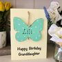 Personalised Granddaughter Butterfly Birthday Card, thumbnail 6 of 8