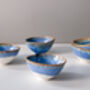 Set Of Four Porcelain Angled Mini Bowl, thumbnail 10 of 11