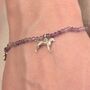 Vizsla Crystal Bracelet Personalised, thumbnail 1 of 6