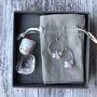 Personalised Healing Crystal Earring And Stone Gift Box, thumbnail 2 of 11