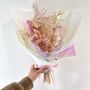 Pastel Pink Dried Flower Bouquet, thumbnail 3 of 4
