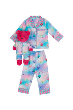 Dreamy Girls Mermaid Pyjama Set With Matching Teddy Bear, 4 of 6