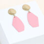 Frosted Clay And Gold Plated Earrings, thumbnail 5 of 5