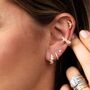 Pearl Helix Stud Earrings, thumbnail 2 of 5