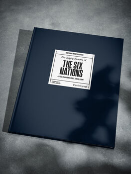 Six Nations Rugby Personalised UK Gift Newspaper Book Daily Telegraph Edition, 9 of 11