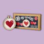 Be My Valentine Mini Cross Stitch Kit, thumbnail 1 of 4