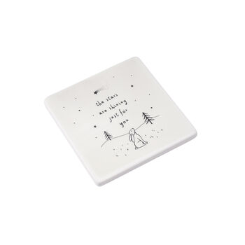 Ceramic 'The Stars Are Shining Just For You' Coaster, 2 of 2