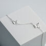 Sterling Silver Butterfly Charm Bracelet, thumbnail 1 of 5