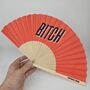 Handheld Bitch Folding Fan, thumbnail 3 of 3