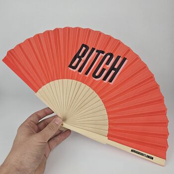 Handheld Bitch Folding Fan, 3 of 3