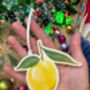 Lemon Wooden Tree Decoration, thumbnail 2 of 2