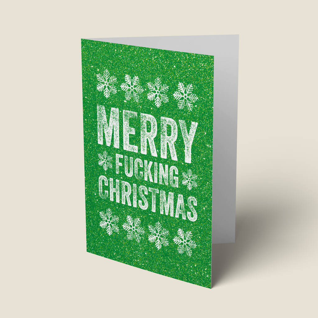 Adult Christmas Card Funny Christmas Card Have a Merry Fucking Christmas
