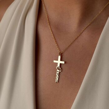 Cross Name Necklace, 10 of 11