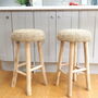 Wooden Bar Stool With Wicker Seat Ardennes, thumbnail 2 of 5