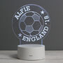 Personalised Football LED Night Light, thumbnail 3 of 10