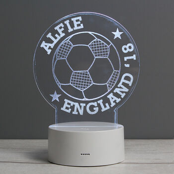 Personalised Football LED Night Light, 3 of 10