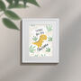 Personalised Dinosaur Children’s Nursery Framed Print, thumbnail 3 of 10