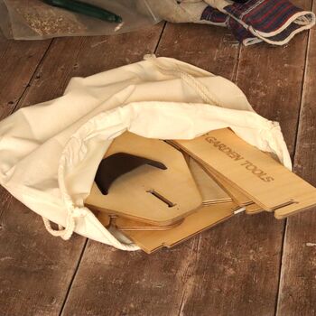 Personalised Wooden Garden Tool Caddy – Gift For Gardener, 9 of 11