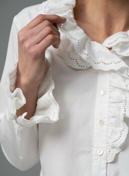 Wendy Broderie Anglaise Collar Shirt By The Shirt Company ...