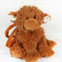 Scottish Highland Brown Cow Bag And Hand Puppet, Boxed, thumbnail 2 of 8