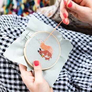 Squirrel Cross Stitch Kit, 4 of 4
