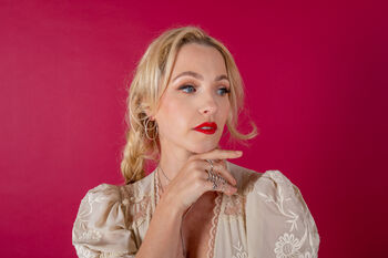 Skinny Drip Medium Hoops, 5 of 10