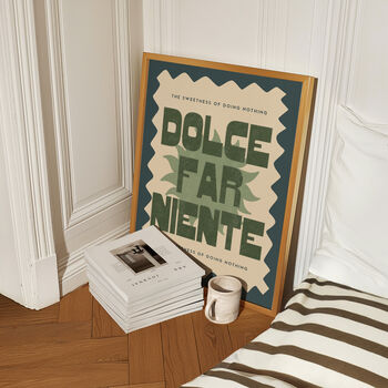 Dolce Far Niente Colourful Italy Wall Art Print, 7 of 8